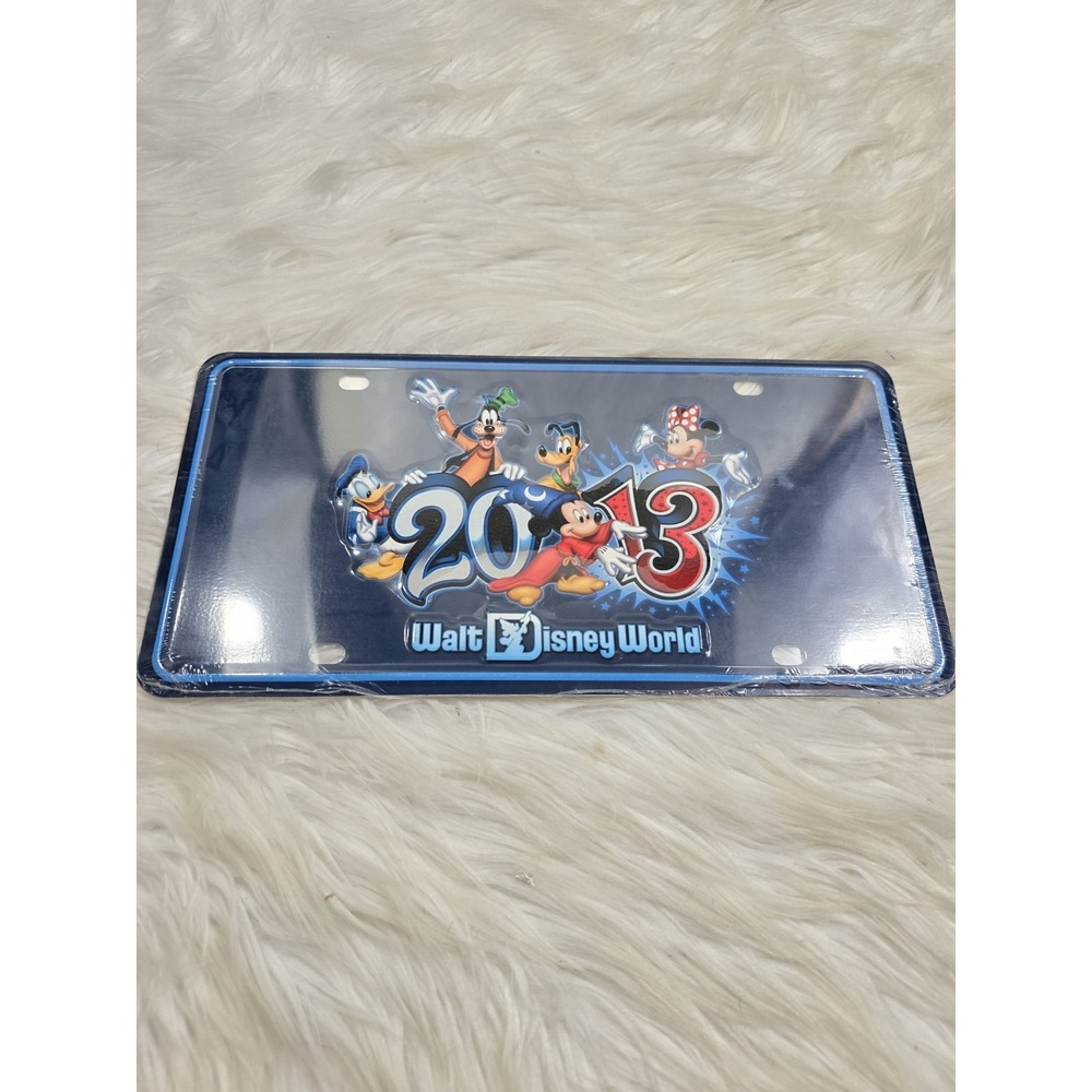 2013 Cool Mickey Mouse Donald Goofy Mickey Walt Disney World License Plate NIB